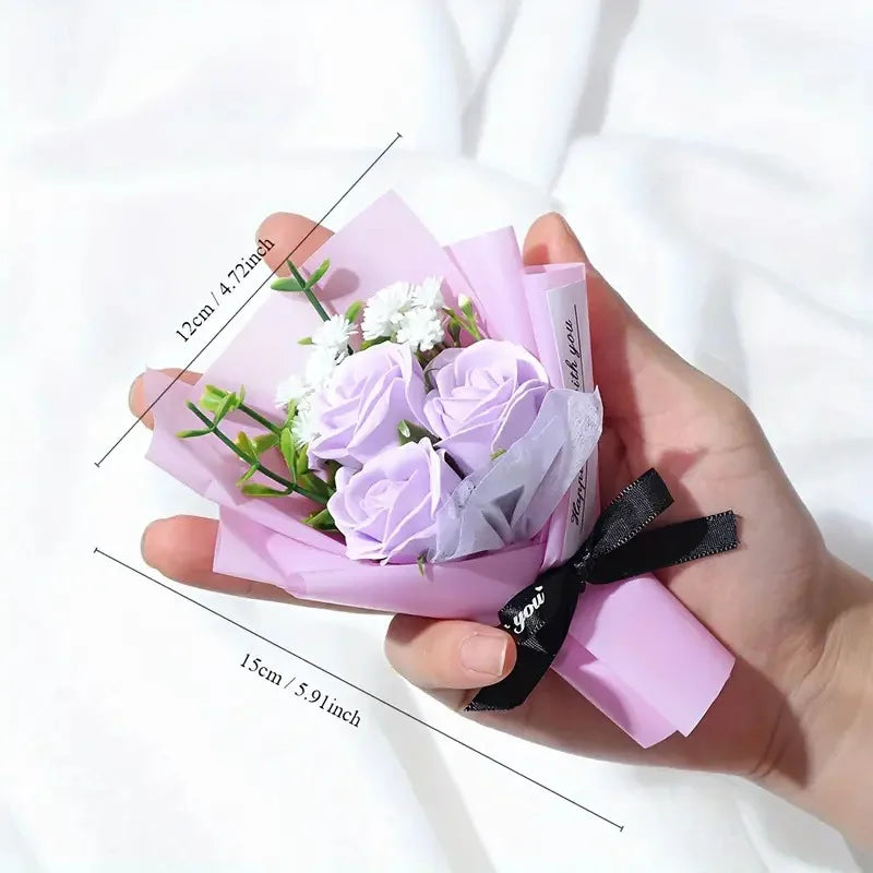 1 Mini Rose Bouquet Good Wishes Valentine's Day Mother's Teacher's