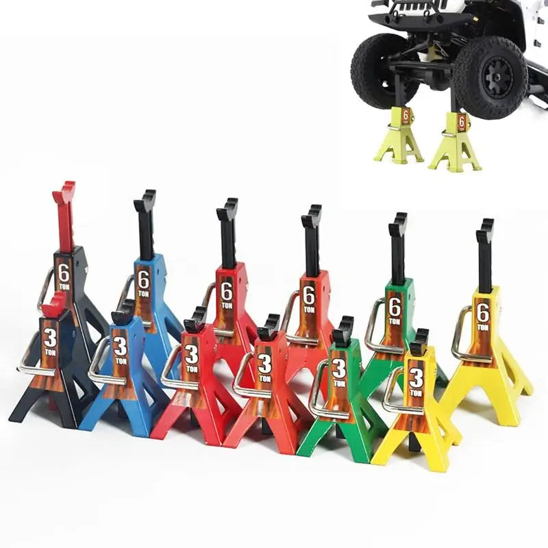 RC Car Scale Jack Stands – Metal Lift for 1/24 & 1/18 Models