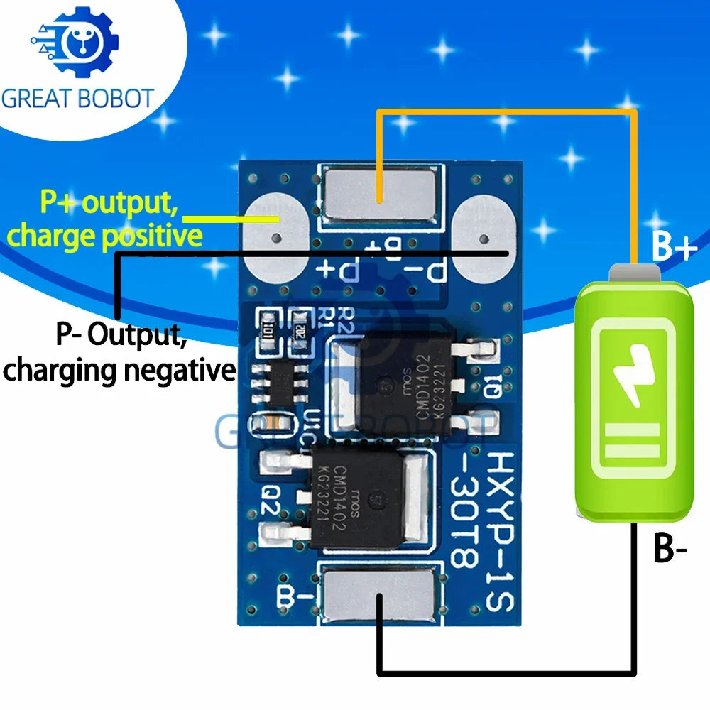 LiFePO4 BMS 1S 3.2V 7A Charging Board | Short Circuit Protection