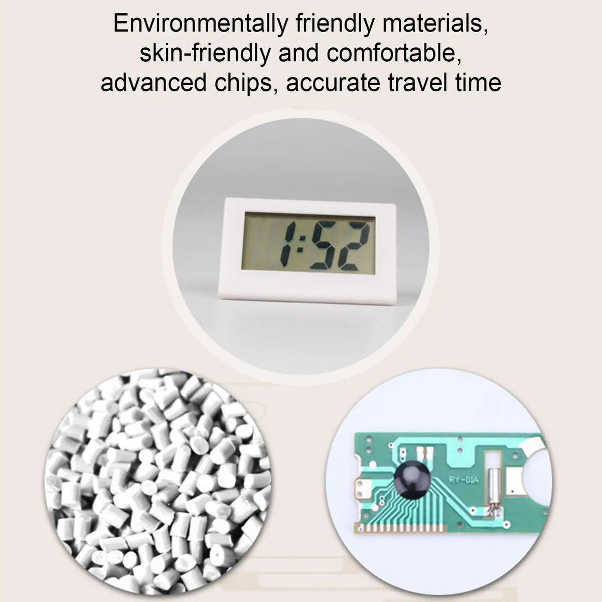 Compact Battery-Operated LED Digital Desk Clock | Mini Display