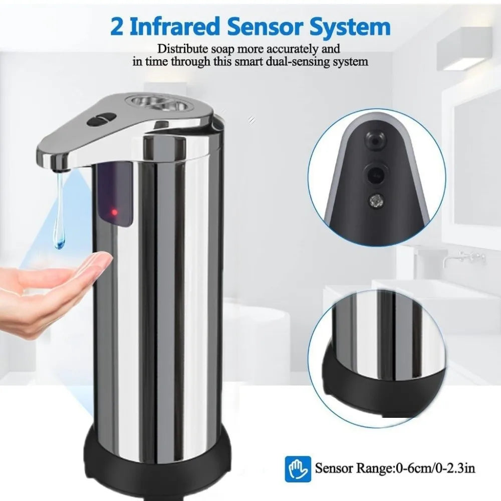 Stainless Steel Automatic Soap Dispenser Waterproof Electric