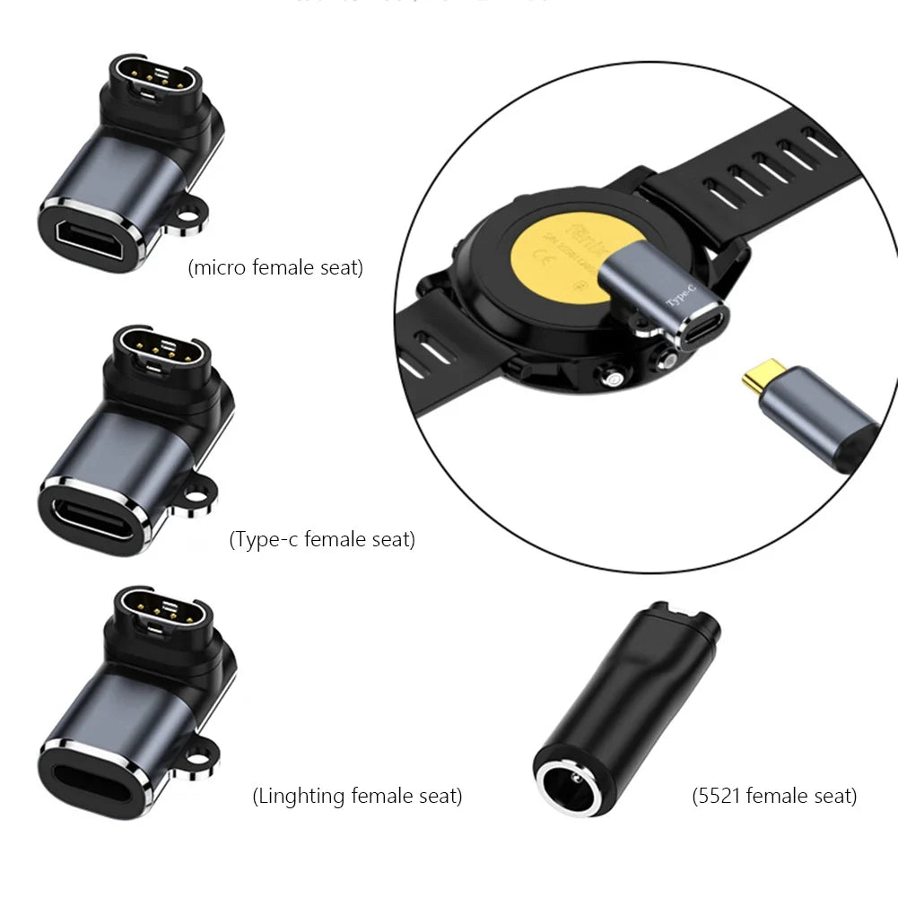 C Ios USB Charger Adapter Garmin Fenix 7 6 5 Instinct 2S Venu 2 EPIX