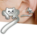 Huitan Cat Clip-On Ear Cuffs – Trendy Cartilage Earrings
