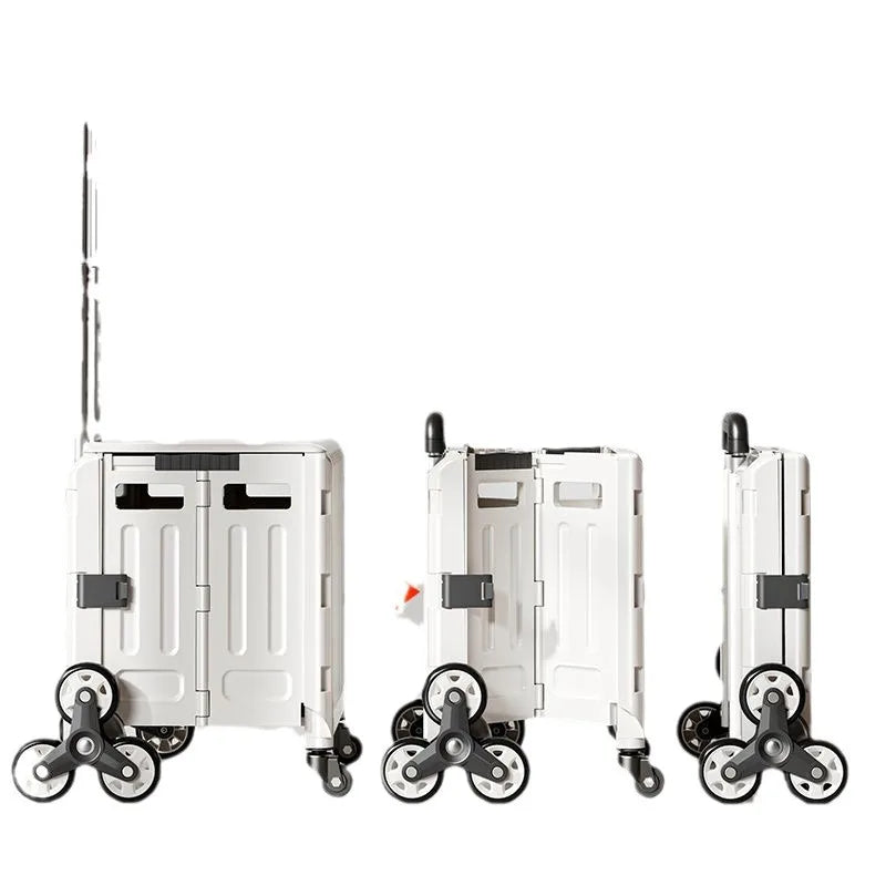 Foldable Shopping Cart with Wheels | Lightweight Collapsible Trolley
