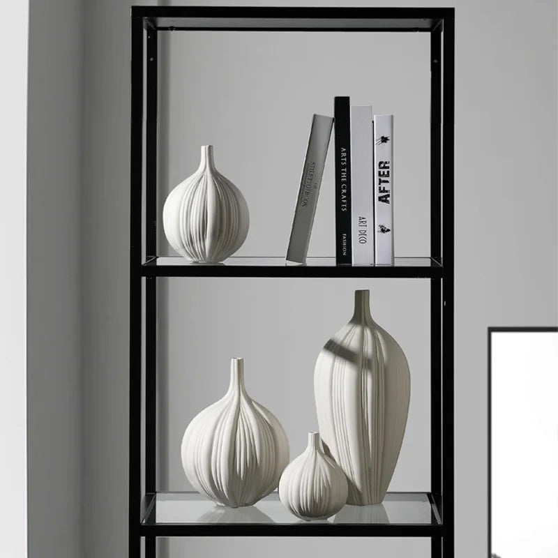 Simple Creative Elegant Ceramic Vase Decoration Dry Flower Arranger