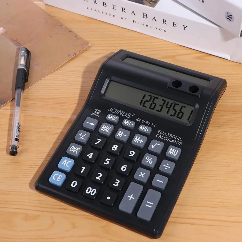 12-Digit Dual Screen Finance Calculator – Battery Powered