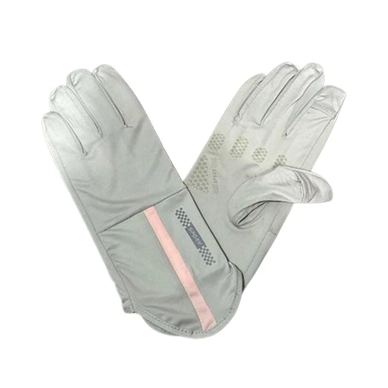 Women's Ice Silk UV Protection Gloves – Driving & Cycling