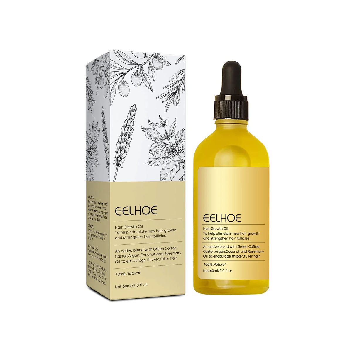60ml Rosemary & Lavender Hair Growth Oil – Nourishing Treatment