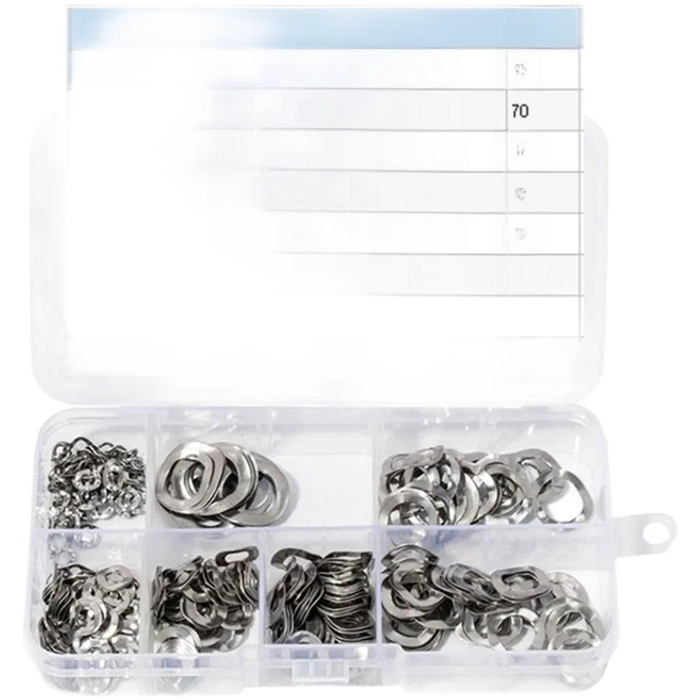 350pc 304 Stainless Steel Wave Spring Washers M3–M12 Set