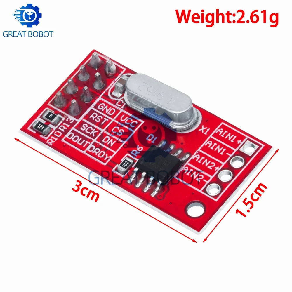 AD7705 Dual 16-Bit ADC Data Acquisition Module | SPI Interface