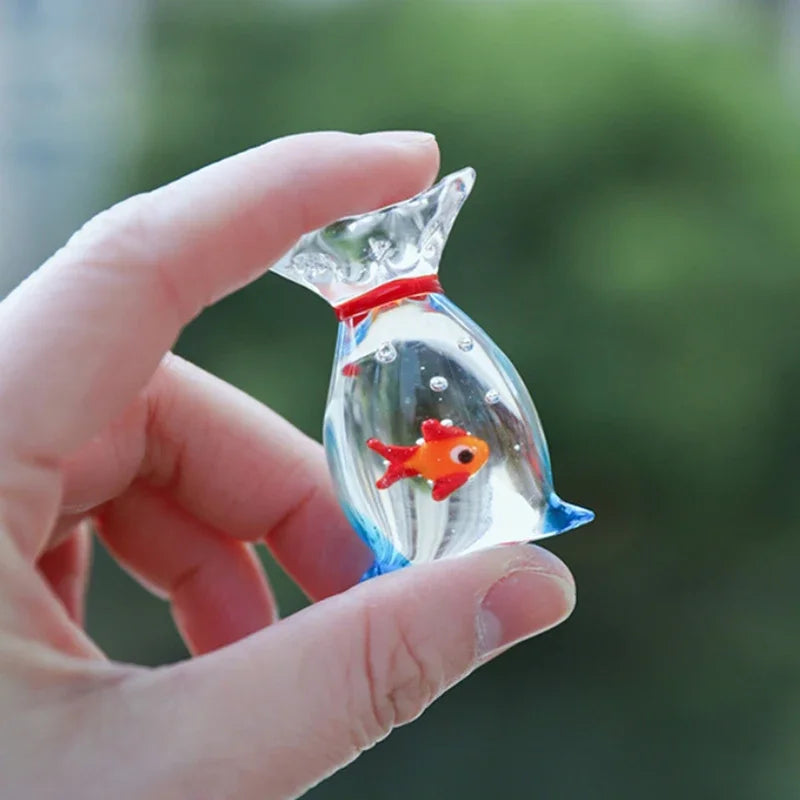 Handcrafted Glass Fish Figurine | Mini Pocket Fish Ornament