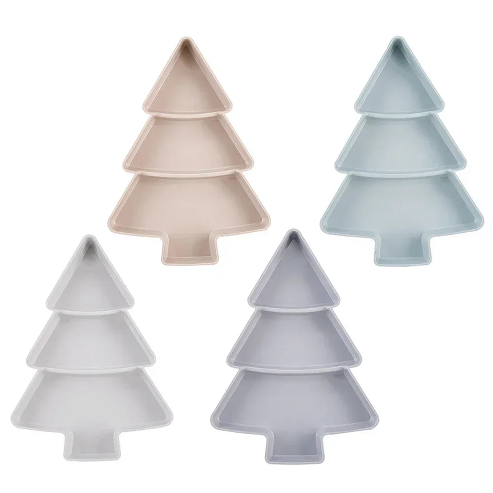 Christmas Tree Snack Tray – Nut, Candy & Fruit Serving Dish