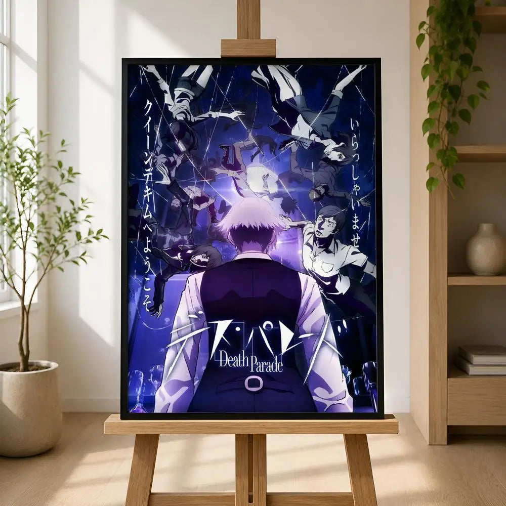 Death Parade Anime Poster – Waterproof PVC Peel-and-Stick Wall Art