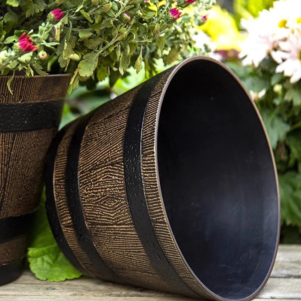 Garden Whiskey Bucket Succulent Flowerpot Indoor Outdoor Planting