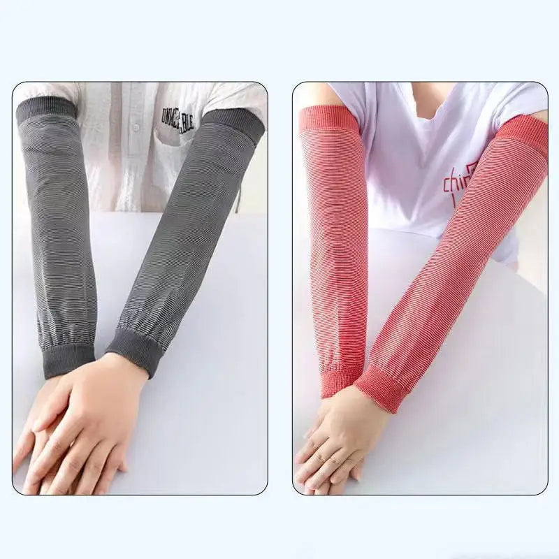 Summer Cooling Arm Sleeves Sun UV Protection Hand Cover Warmers
