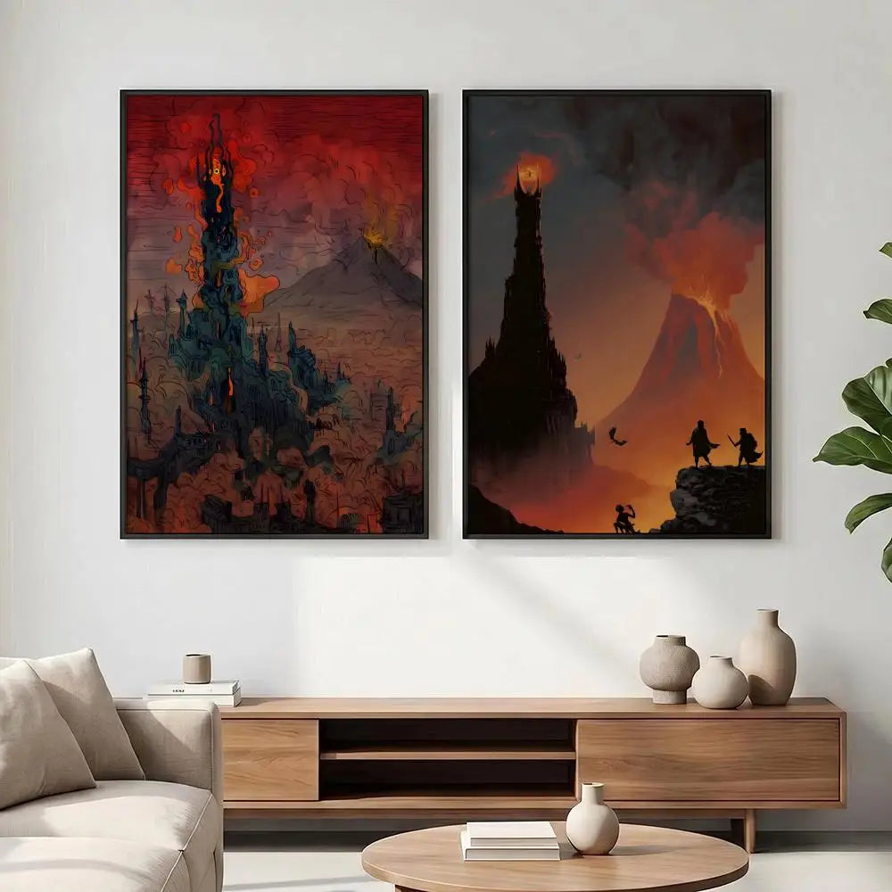 Tolkien Landscape HD Art Poster – Waterproof Sticky Wall Decor