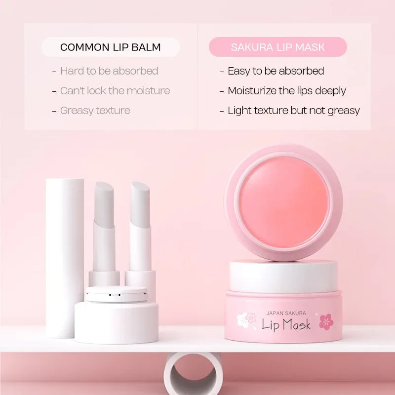 LAIKOU Sakura Lip Mask 8g – Overnight Hydrating Lip Treatment