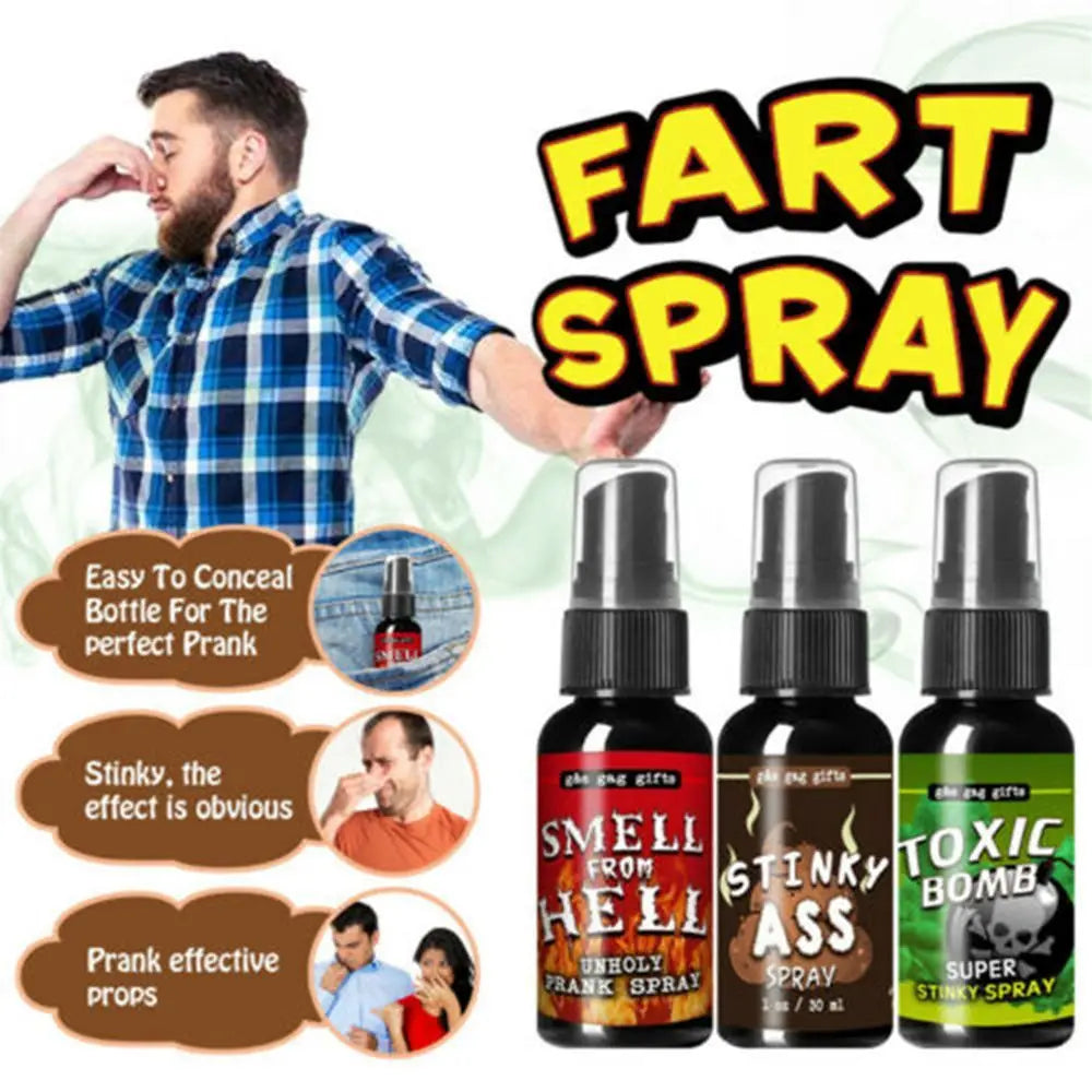 30ml Liquid Fart Spray – Stink Bomb Gag Prank Novelty Toy