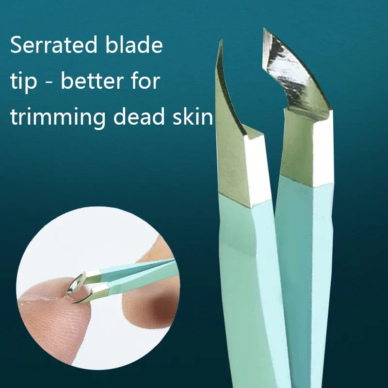 Stainless Steel Cuticle Scissors Mini Nail Clipper Trimmer