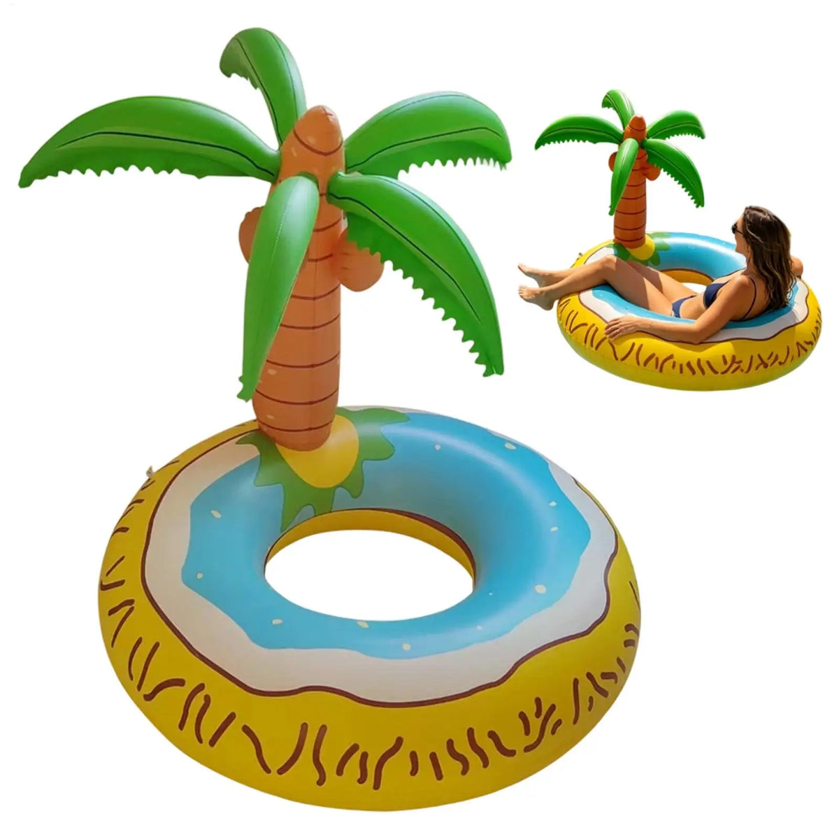 Giant Tropical Chair Pool Float – 48" Inflatable Summer Floatie