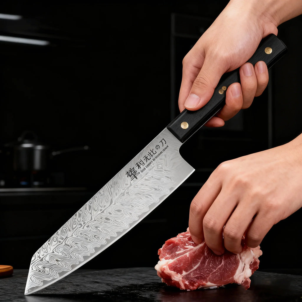 Damascus Kitchen Knife – Japanese Stainless Steel Petty Knife