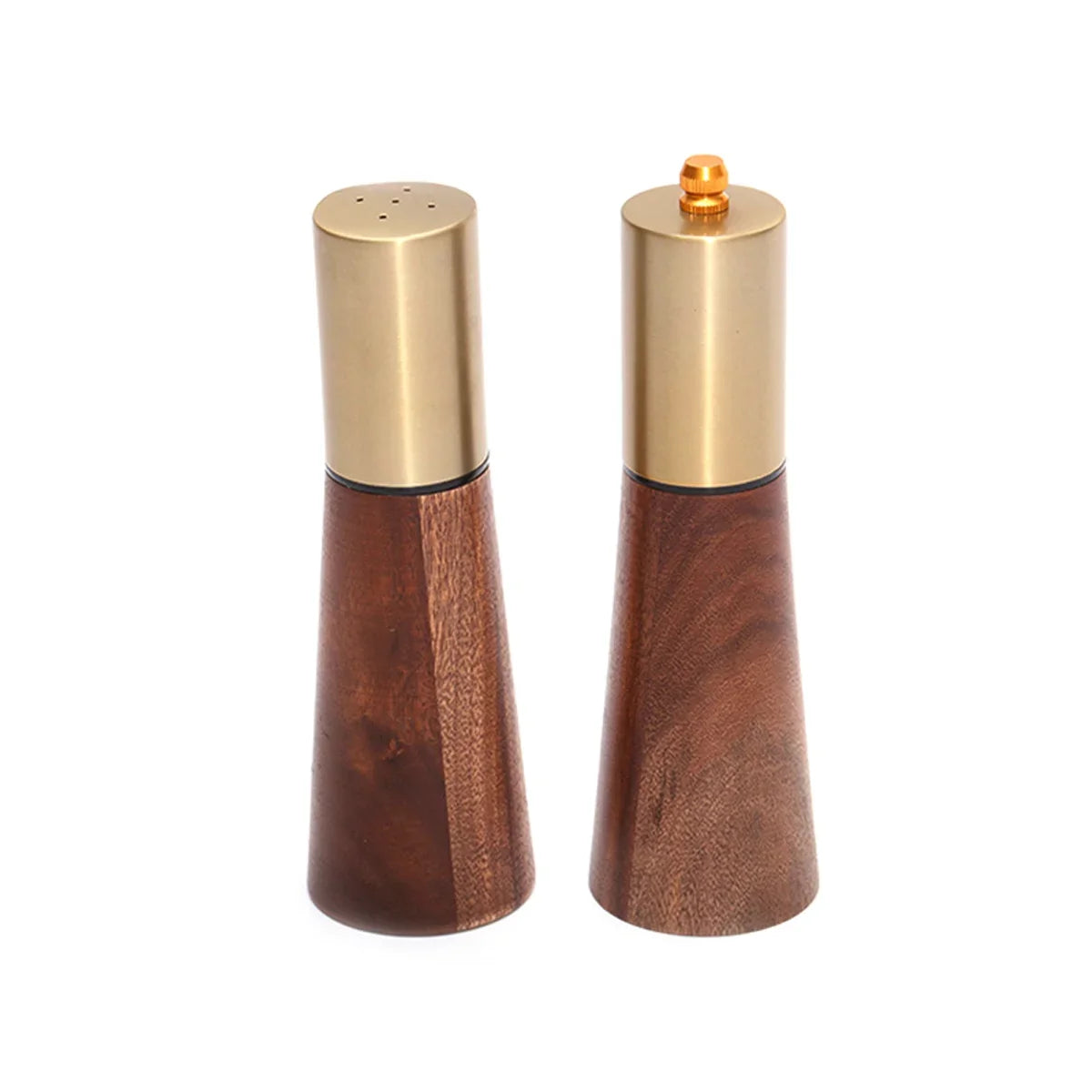 Salt Shaker Durable Wooden Pepper Grinder Hand Fill Ceramic Grinding