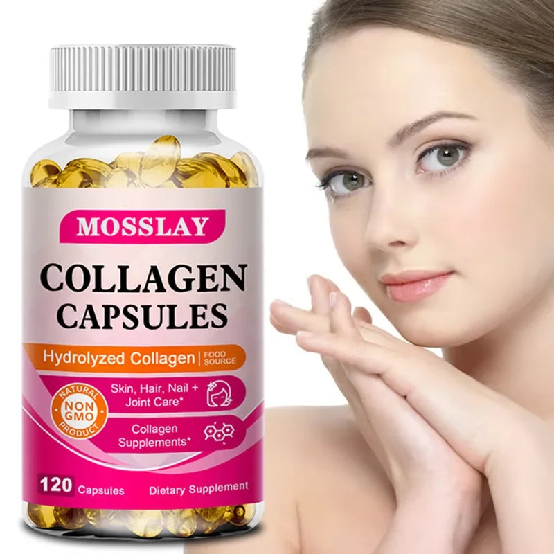 Collagen Capsules with Hyaluronic Acid & Vitamin C | 30–120ct