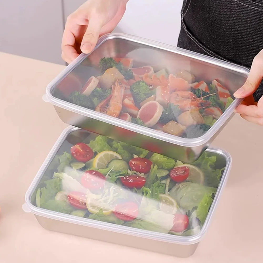 Stainless Steel Leak-Proof Bento Lunch Box with Lid | 3 Sizes