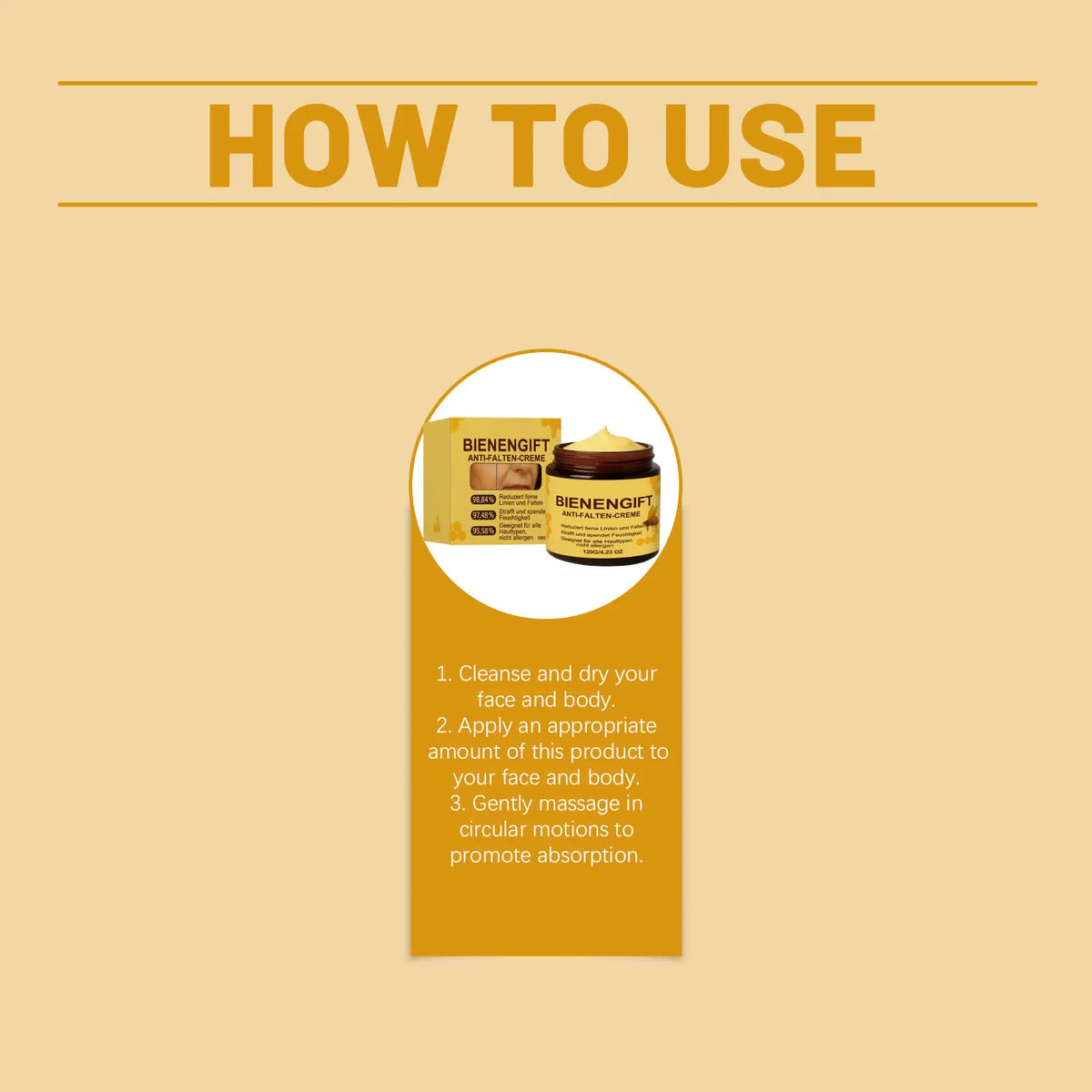 Bee Venom Skin Restoration Cream 120g | Face & Body