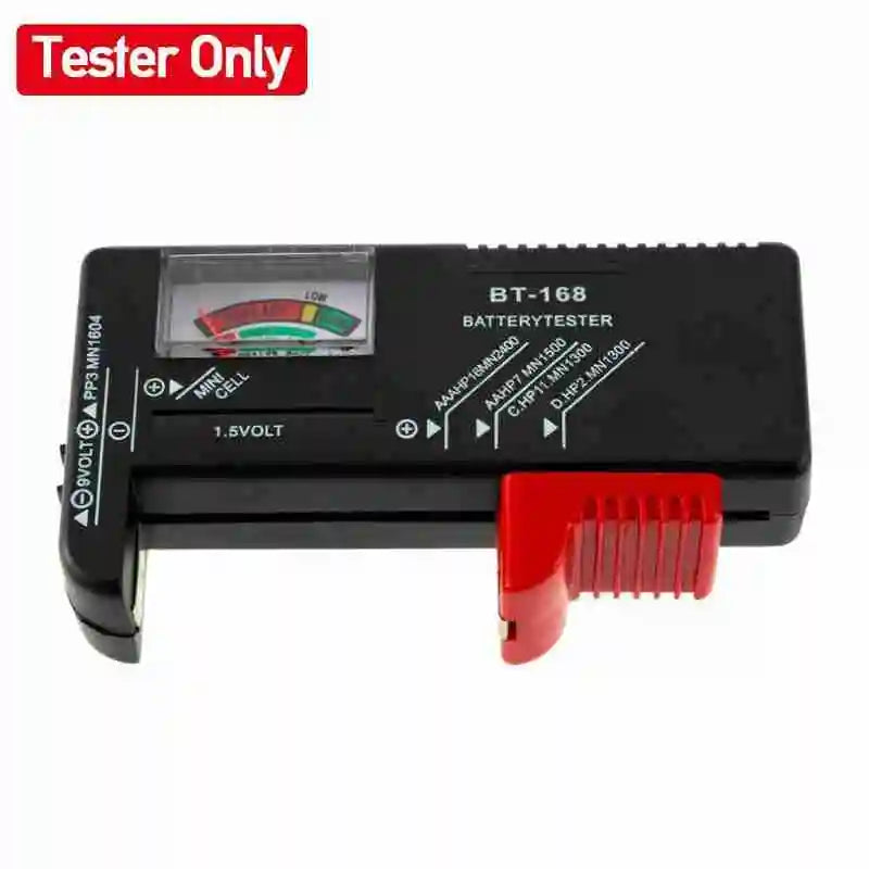 BT-168 Universal Battery Tester | AA AAA C D 9V Voltage Checker