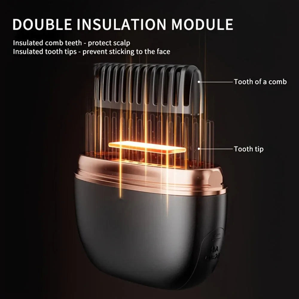 Wireless USB Hair Straightener Brush | Cordless Styling Comb