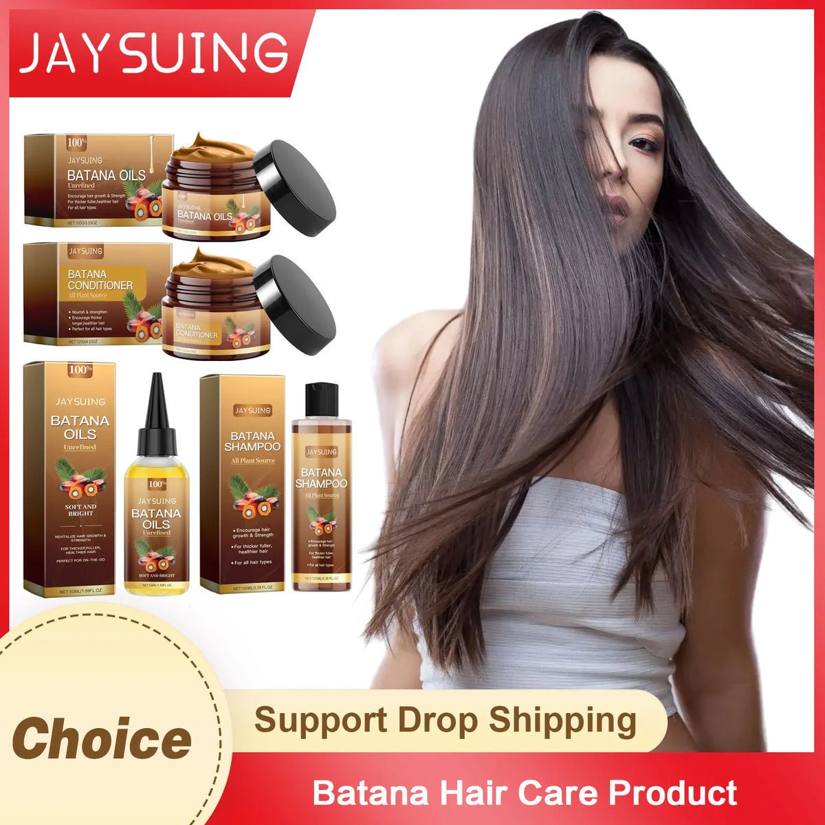 Jaysuing Batana Oil Hair Set – Shampoo, Mask & Serum