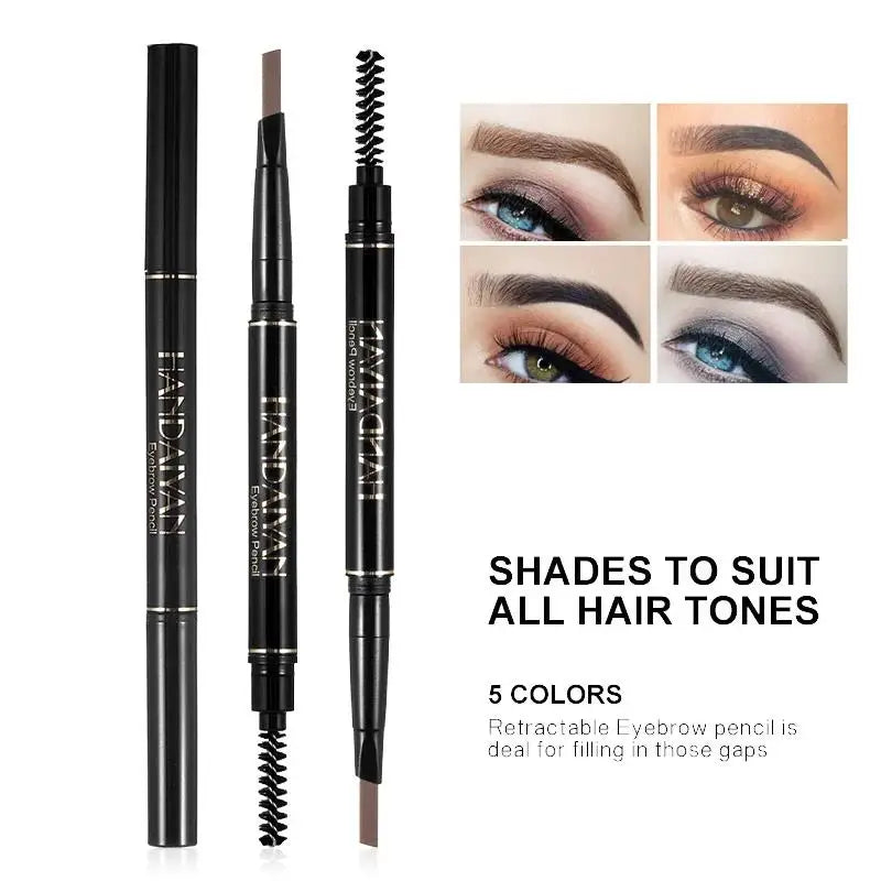 Handaiyan Double-Head Eyebrow Pencil – 5 Colors Waterproof