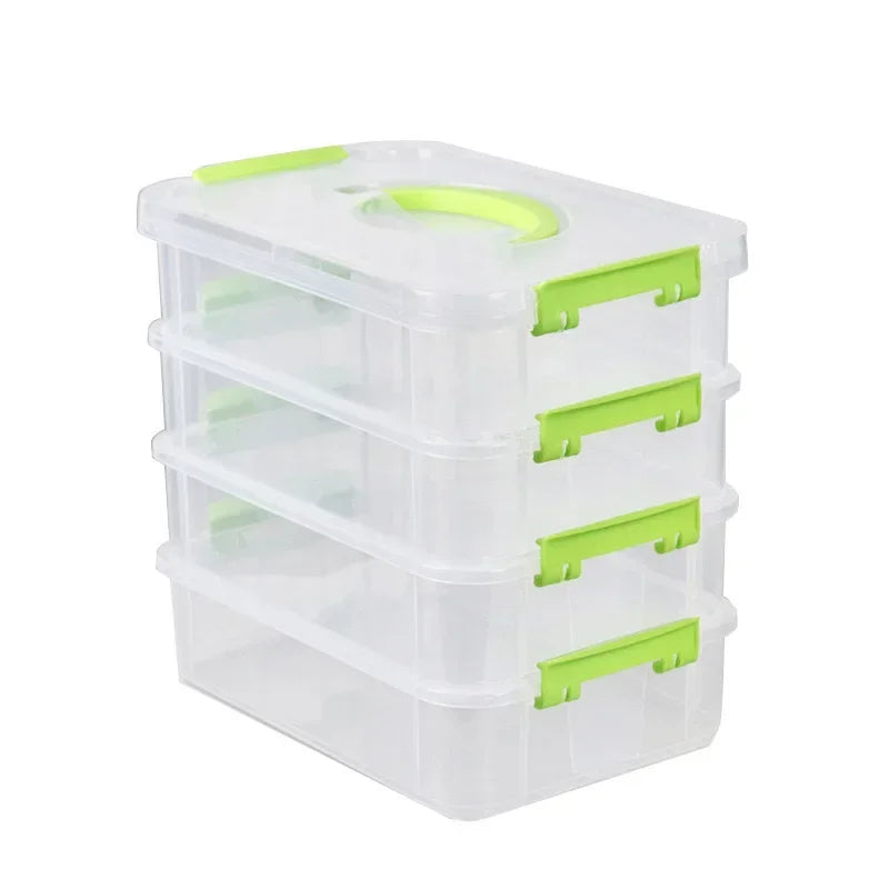 Building Blocks Storage Box Transparent Visibility Tool