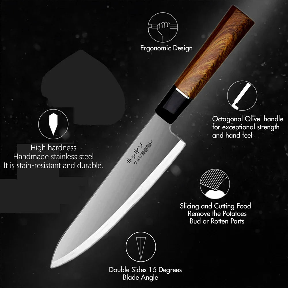 Japanese Stainless Steel Filleting Knife – Chef's Slicing Knife