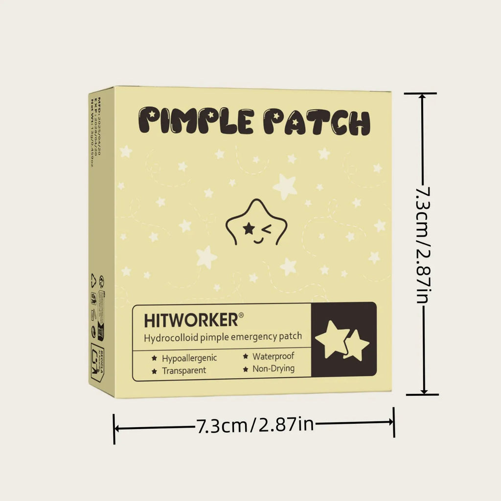 60-Piece Star Blemish Cover Patches + Makeup Mirror | Hydrogel