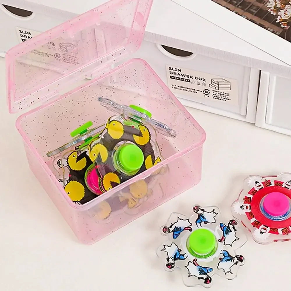 Transparent Plastic Storage Box Jewelry Container Rectangular Shape
