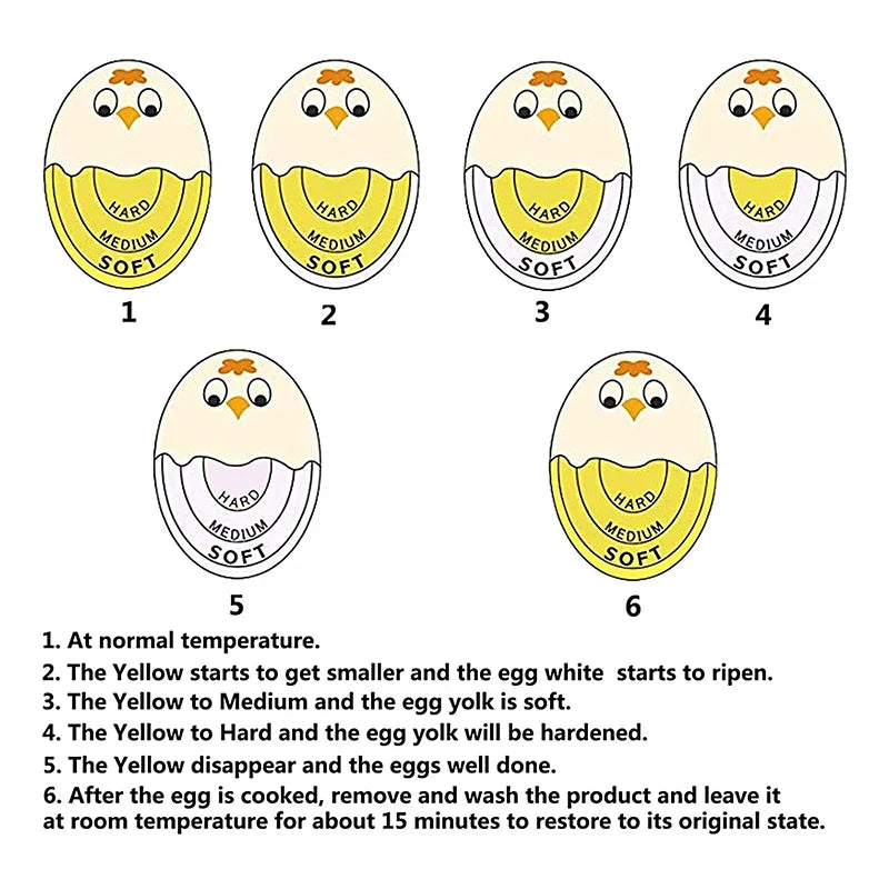 Color Changing Egg Timer – Soft, Medium & Hard Boiled