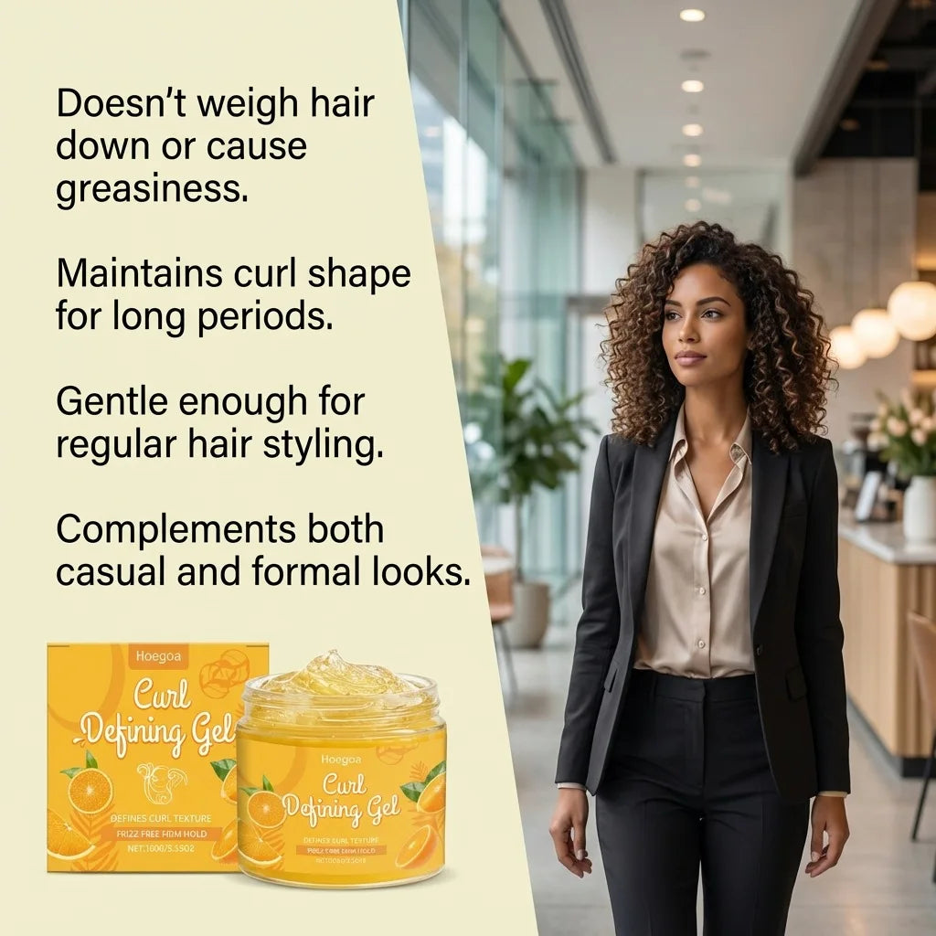 Hoegoa Curl Shaping Gel – Anti-Frizz Hair Wax & Styling Cream