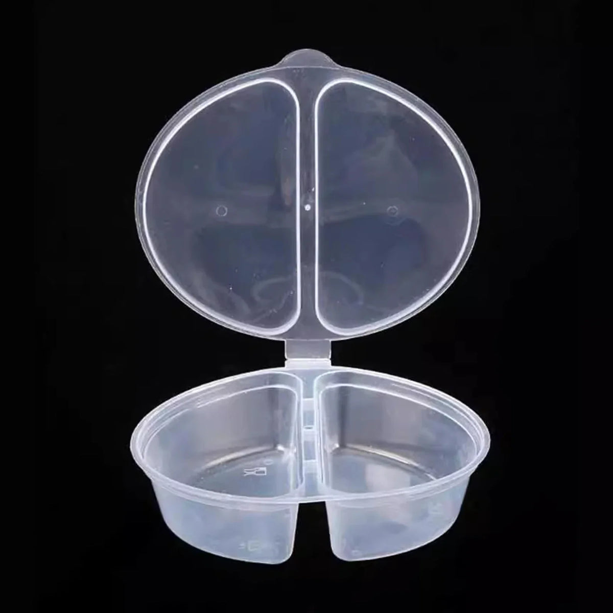 2-Compartment Leak-Proof Snack & Sauce Containers