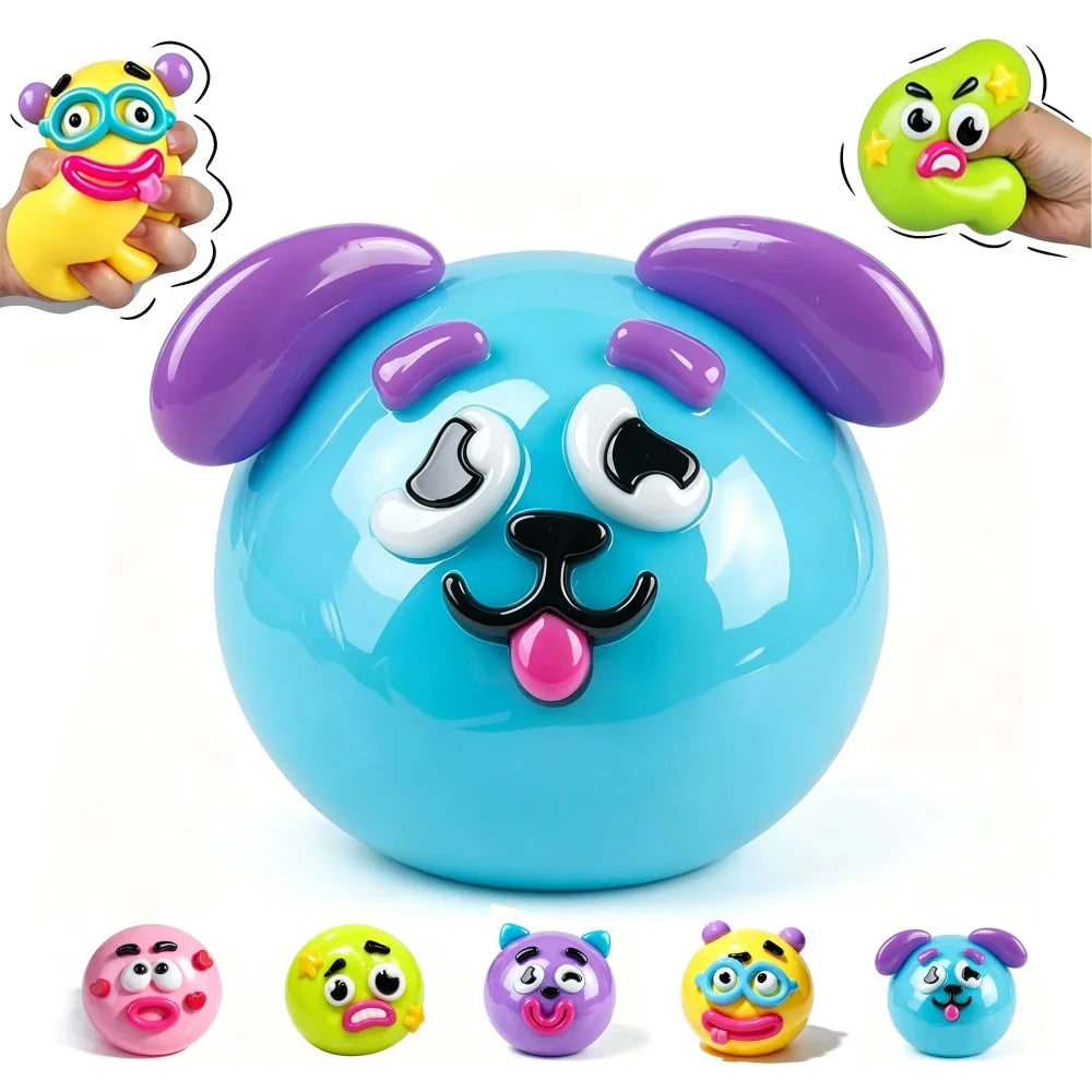 Dog Face Swap Squishy Toy | Slow Rise Squeeze Fidget
