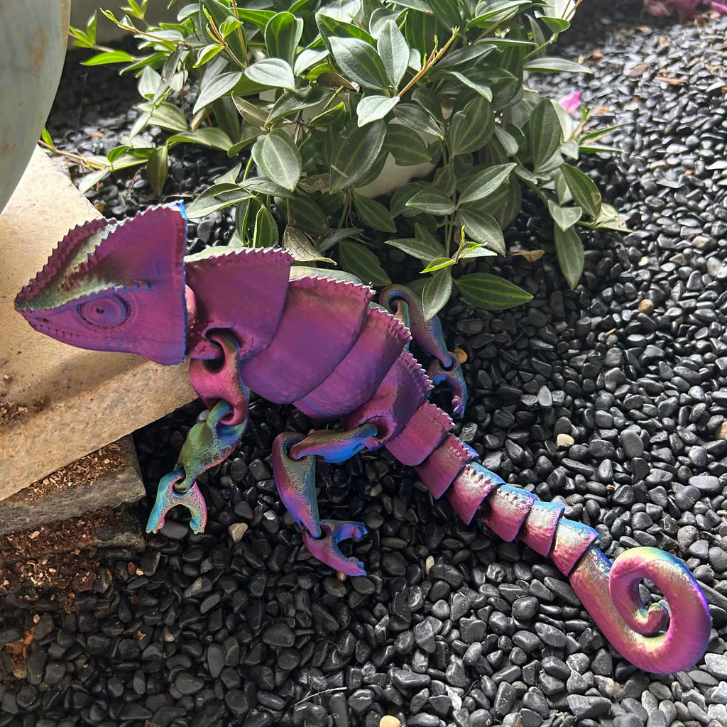 3D Printing Chameleon Figures Multi-joint Movable Animal Toys