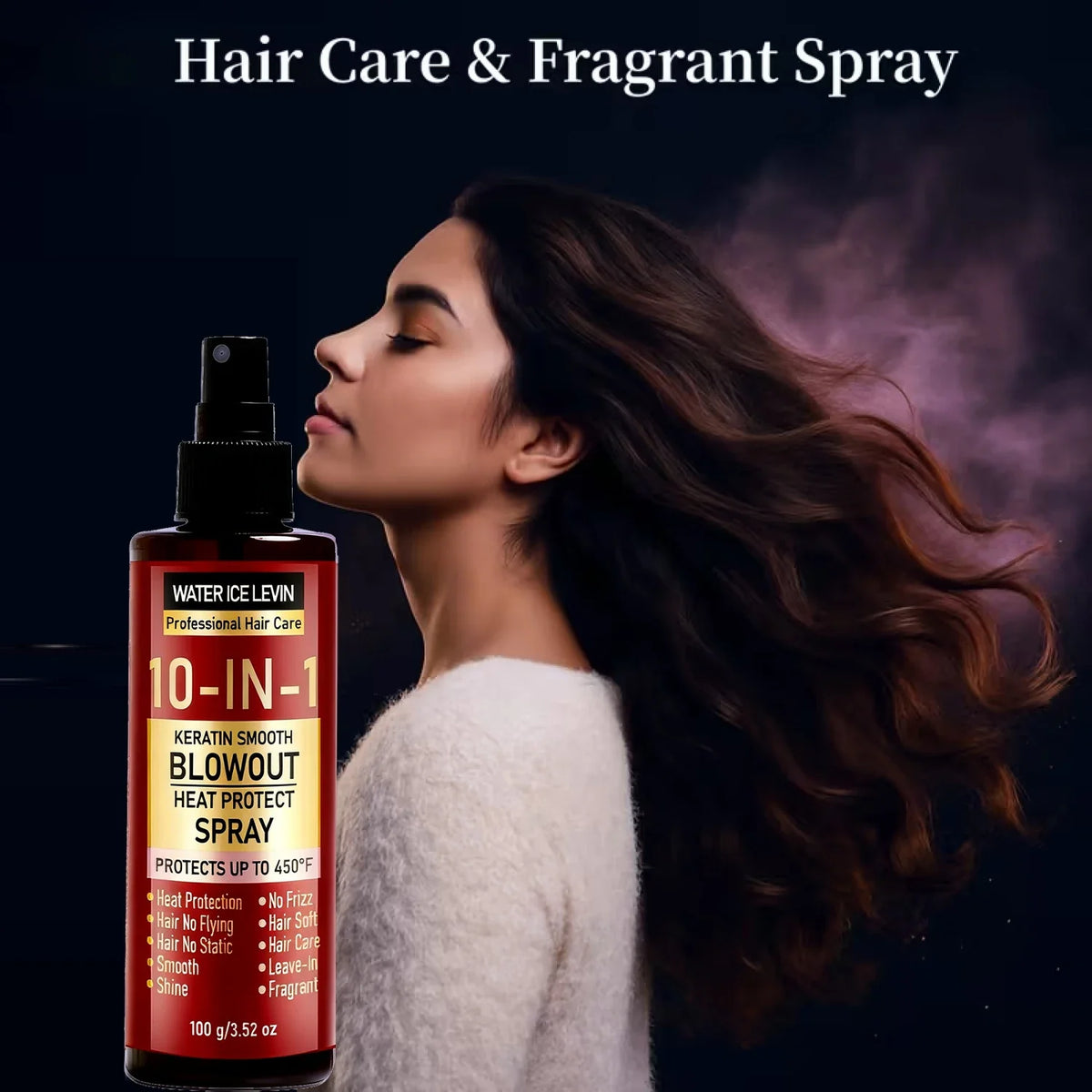 10-in-1 Keratin Heat Protect Spray – Anti-Frizz & Biotin