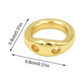 20pcs Copper Double Hole Jump Rings for Jewelry Making