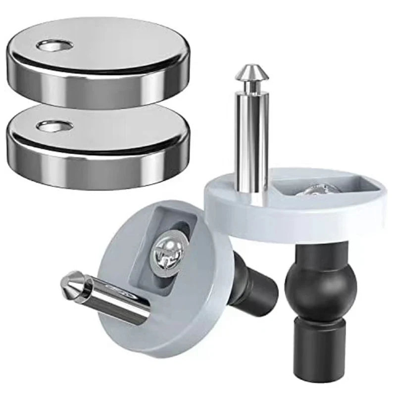 2-Pack Toilet Seat Top Fix Hinges – Quick Release Replacement
