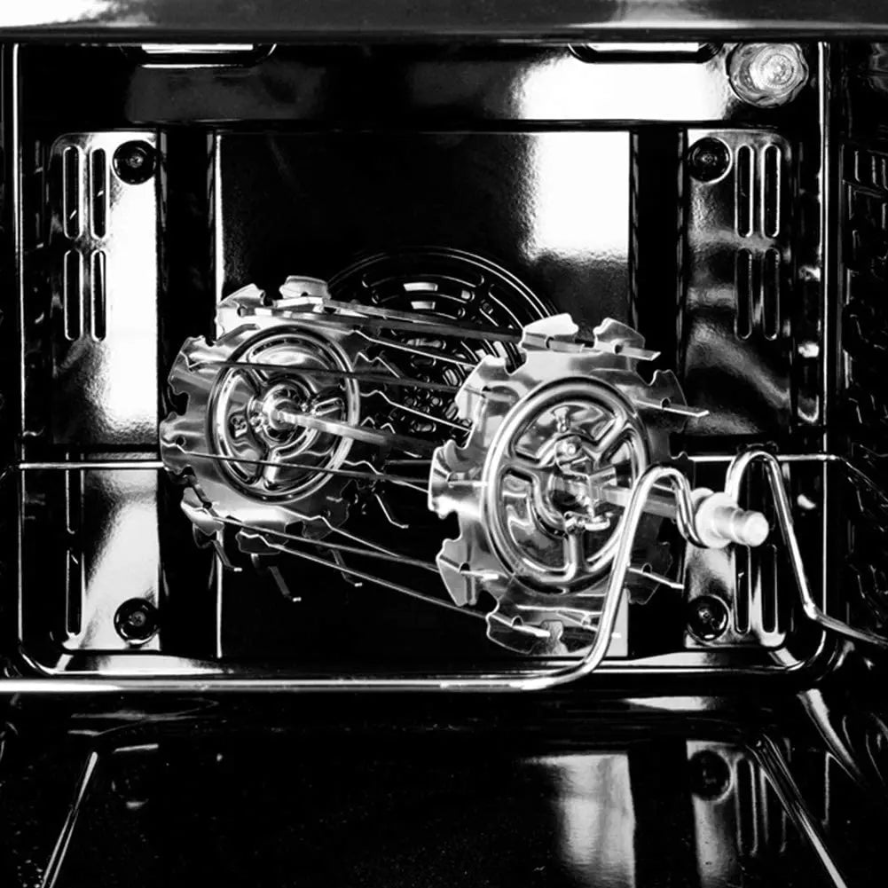A36T-BBQ Steel Metal Roaster Rotisserie Skewers Needle Cage Oven