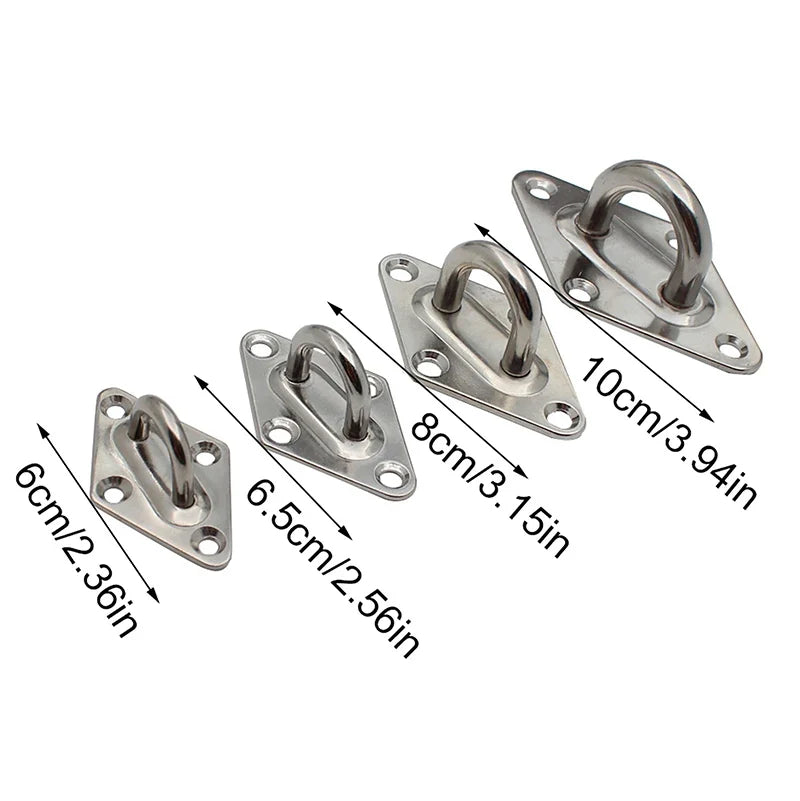 304 Stainless Steel Eye Hook M5–M10 | Ceiling Wall Mount Plate