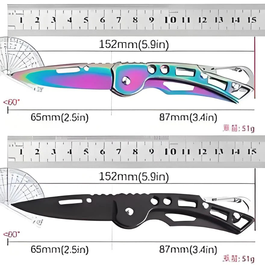 Portable Folding Knife – Stainless Steel Camping Survival Tool