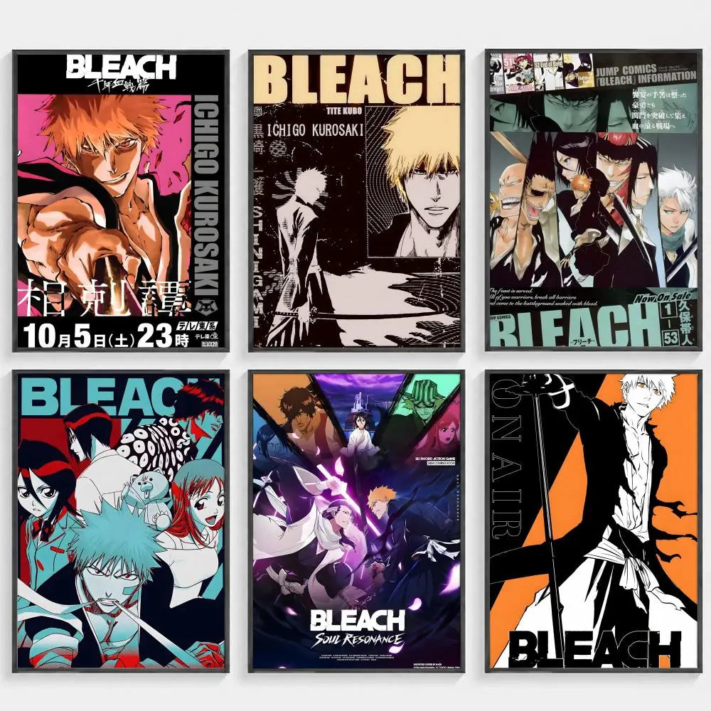 Bleach Anime Poster – HD Art Waterproof Sticky Wall Decor