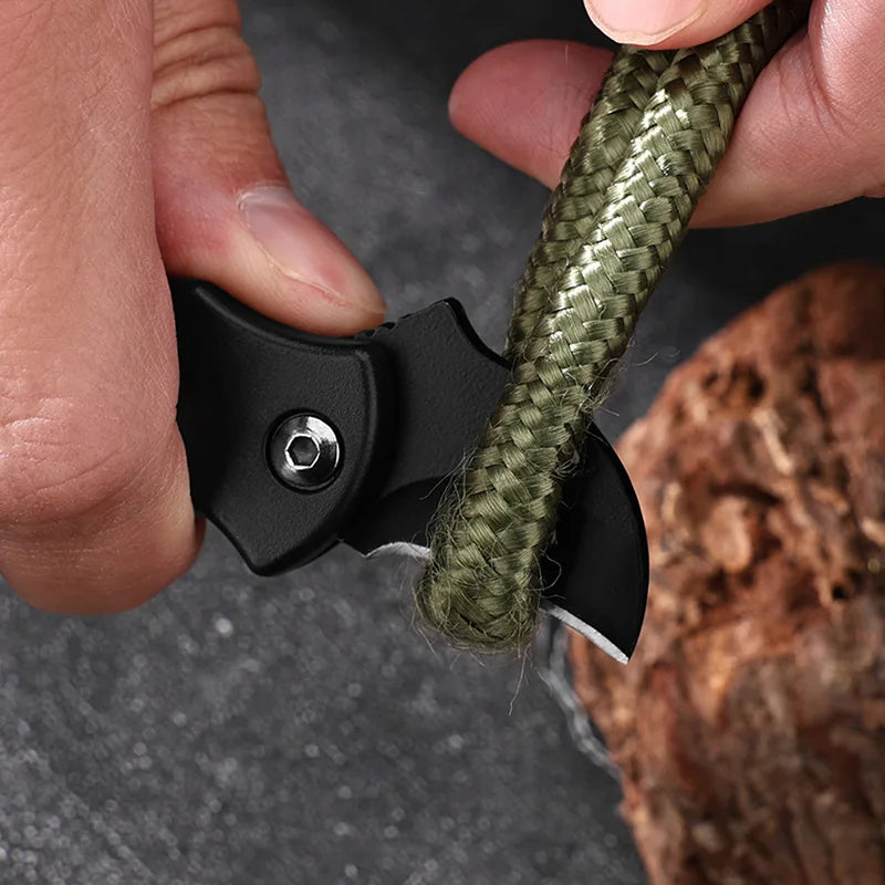 Mini Folding Pocket Knife – Stainless Steel Camping Keychain